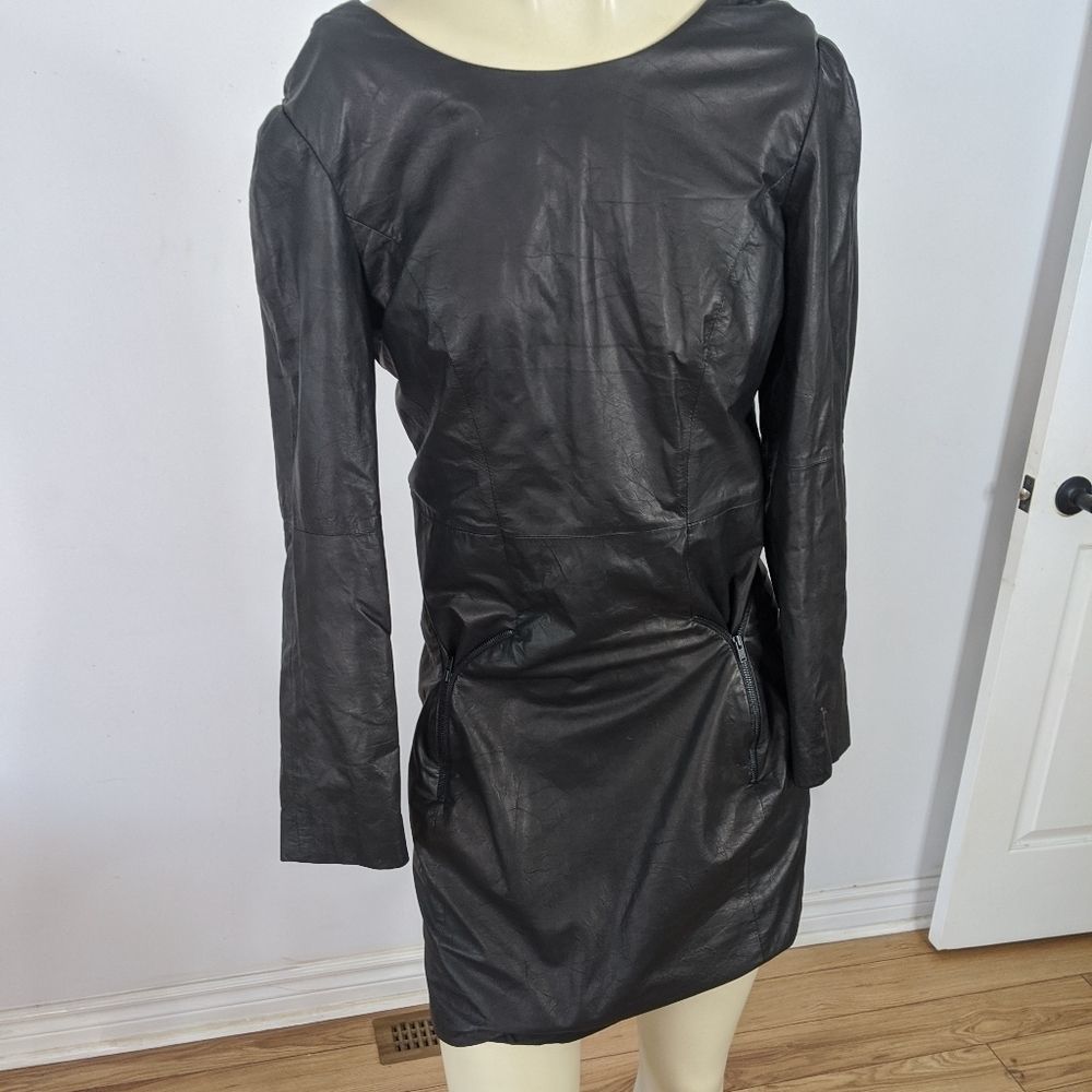 Theysken's Theory kangaroo leather dress